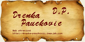 Drenka Paučković vizit kartica